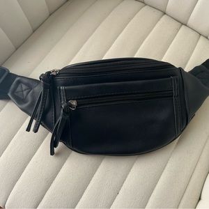 Faux Leather Adjustable Fanny Pack / Waist Bag